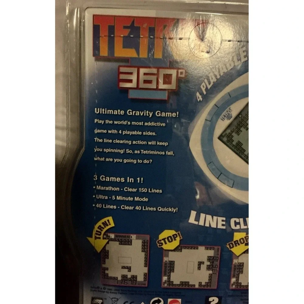 TETRIS 360° Electronic‎ Handheld Game Radica Mattel 2008
